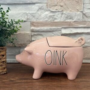 NEW Rae Dunn Oink Pig Canister ~ Pink